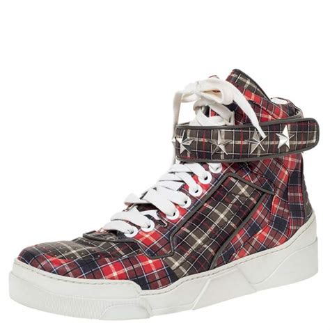 givenchy plaid tyson sneakers|Buy Givenchy Tyson Star High Top 'Plaid' .